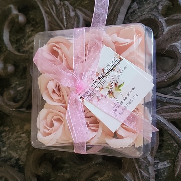 Greenbrier International Other - 2/$14 Decorative pink cherry blossom petal soaps